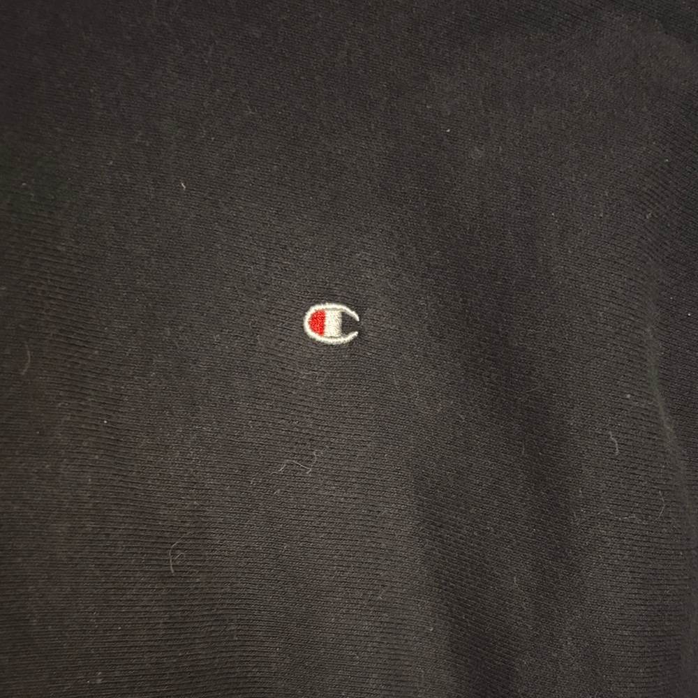 Champion Black Hoodie with Logo - Picture 2 of 5